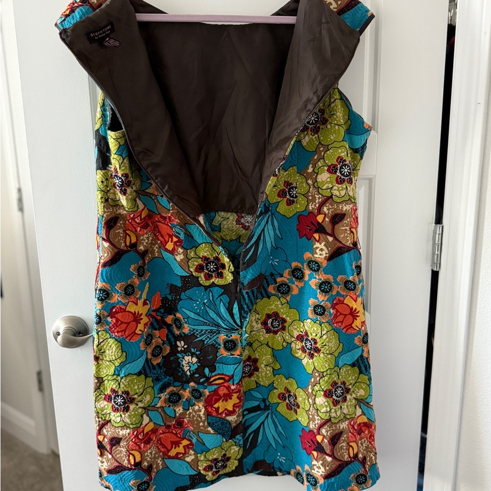 Robbie Bee Colorful Floral Dress